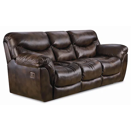 Quick Ship Double Reclining Sofa with Plush Divided Back